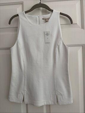 Banana Republic White Sleeveless Top, size 8